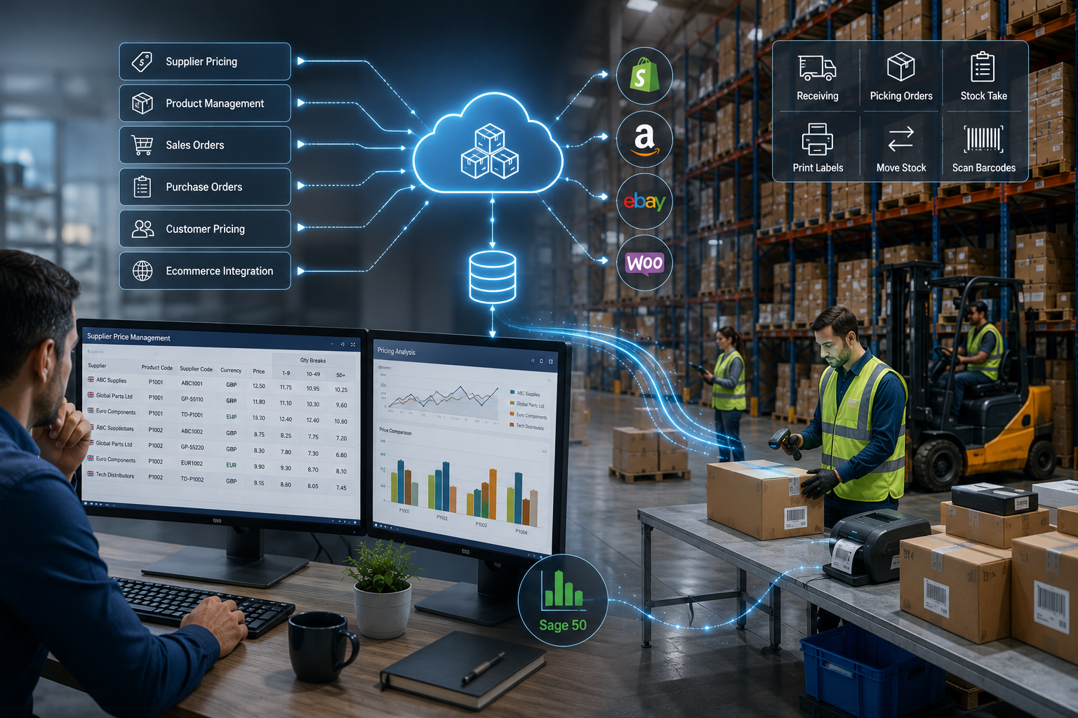 Alternative to Sage 200 for Sage 50 large product database management